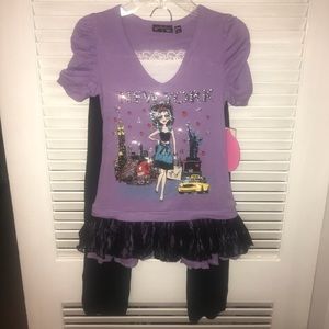 Macy’s Tutu Top w/ Leggings Brand New w/Tags NY